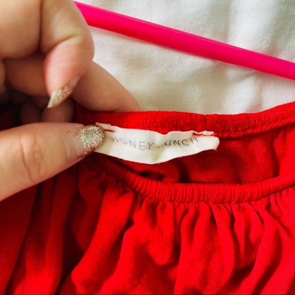 Honey Punch • Off the Shoulder Flounce Bodysuit - Picture 6 of 6